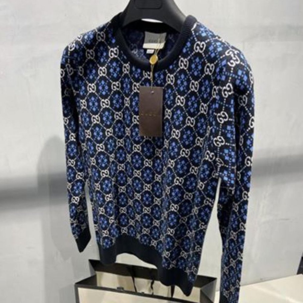 NWT GUCCI MENS SWEATERS CREWNECK %100WOOL